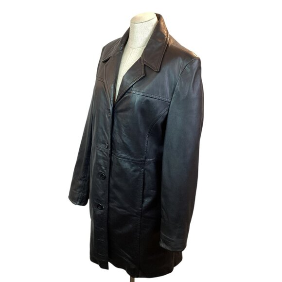 Leather Limited Genuine Leather Jacket Womens Large Black Thermolite Insulation - Picture 5 of 16